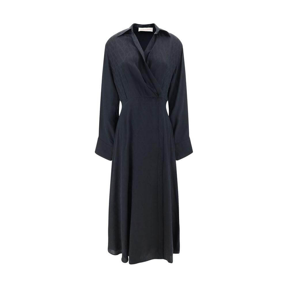 Valentino Toile Iconographe Chemisier Dress Valentino Dark Slate Gray