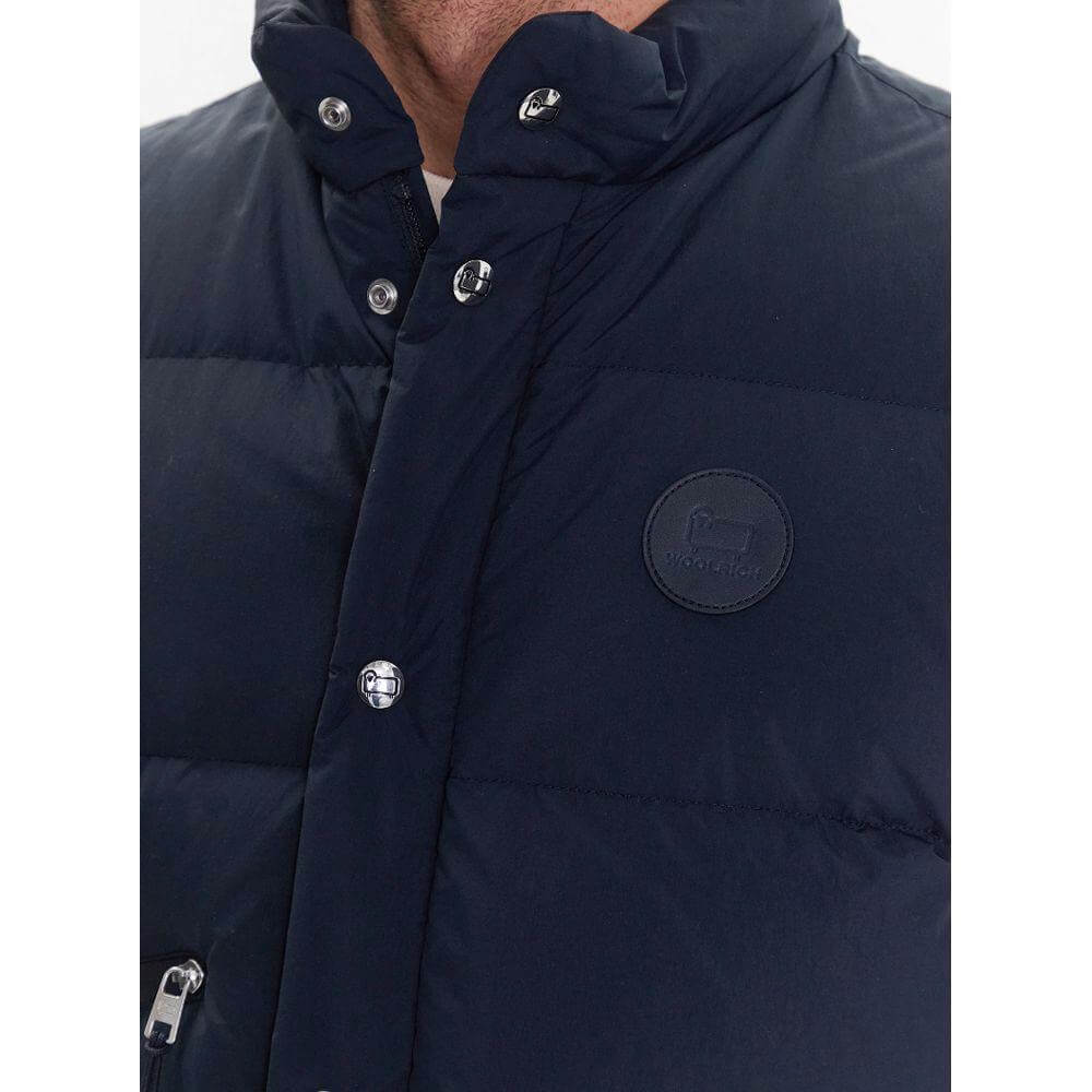 Woolrich Blue Polyester Vest Woolrich Dark Slate Gray