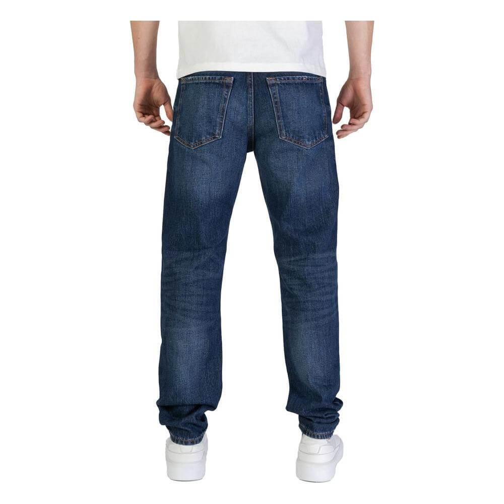 Hugo Boss Blue Cotton Jeans & Pant Hugo Boss Dark Slate Gray
