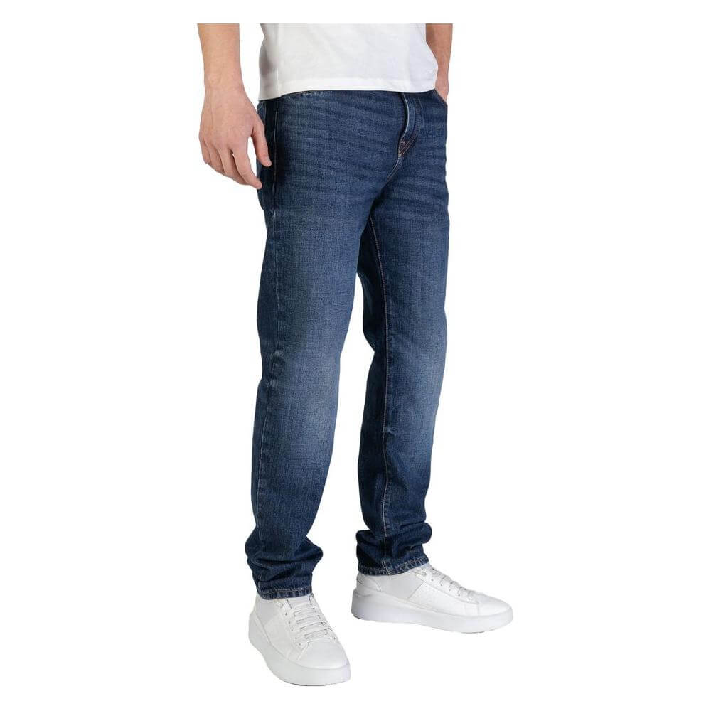 Hugo Boss Blue Cotton Jeans & Pant Hugo Boss Dark Slate Gray