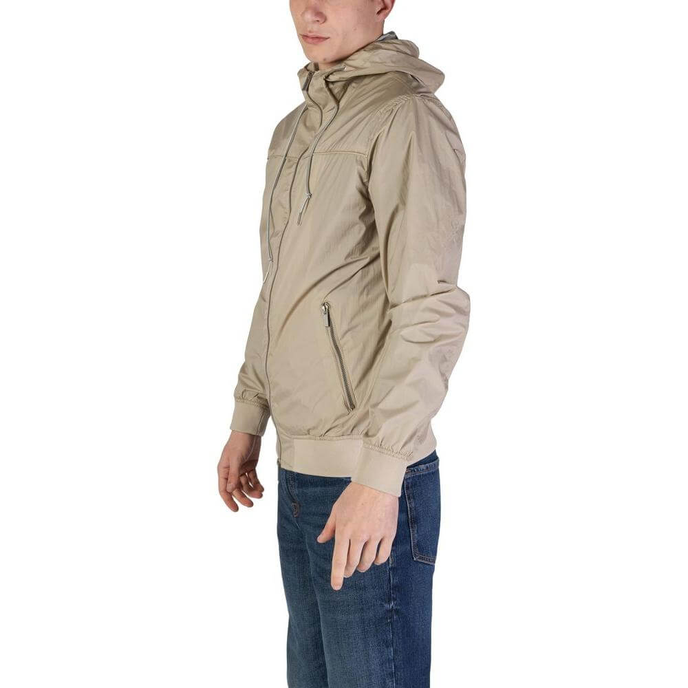 Hamaki-Ho Beige Nylon Jacket Hamaki-Ho Rosy Brown