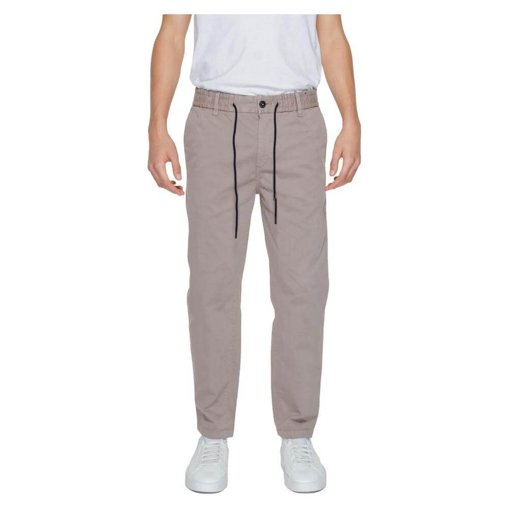 Hugo Boss Brown Cotton Jeans & Pant Hugo Boss Rosy Brown
