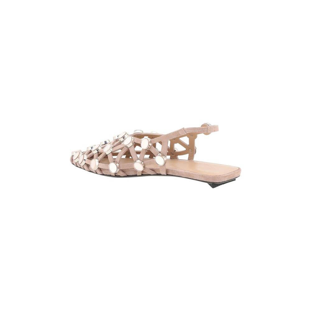 The Attico Grid Ballerinas The Attico Gray