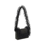 Self-Portrait Crystal Lace Shoulder Bag SESS25CK301BBLACKBB