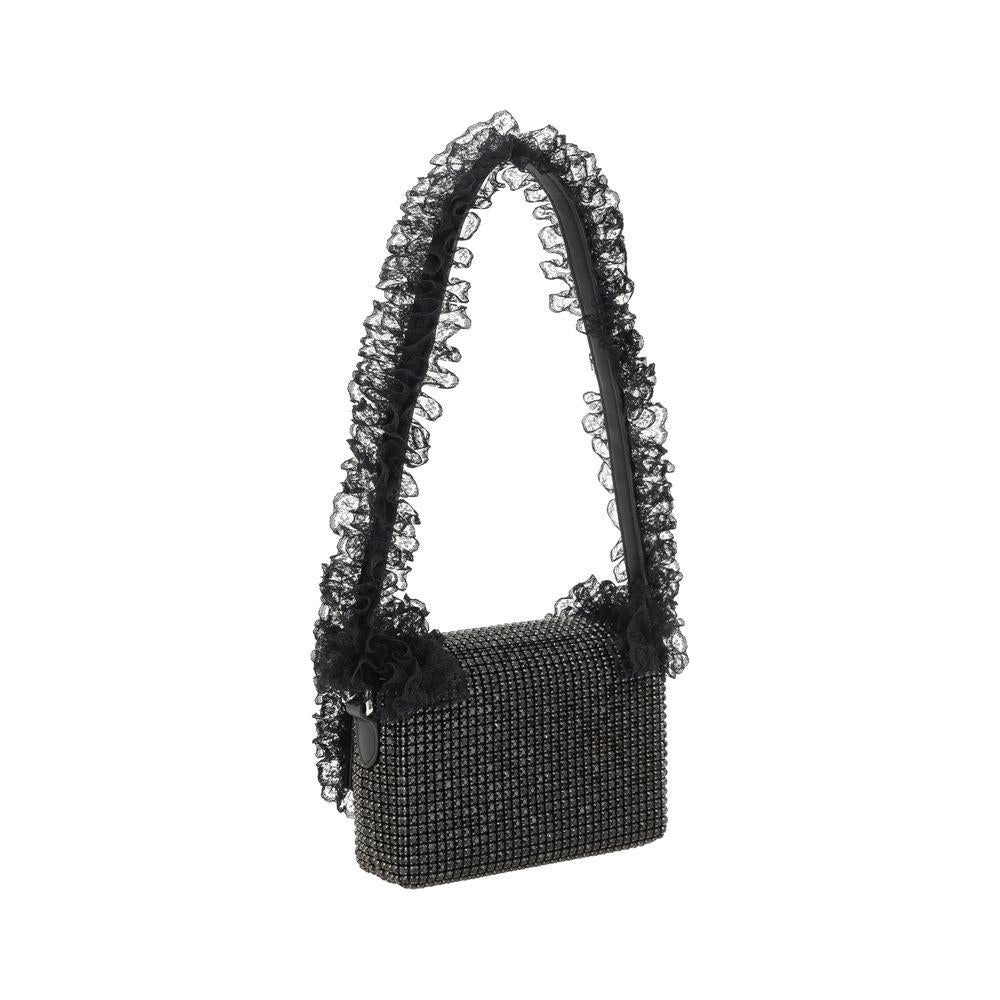 Self-Portrait Crystal Lace Shoulder Bag Self-Portrait Dark Slate Gray