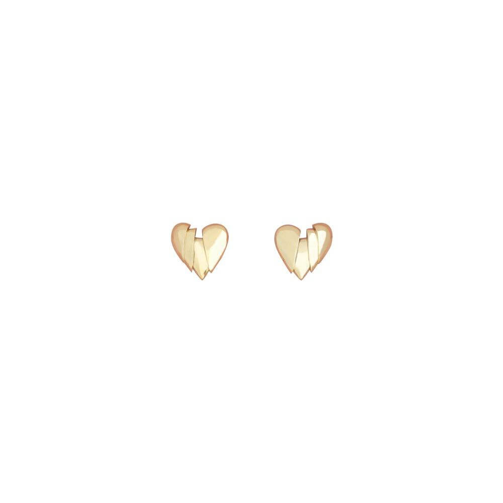 Amina Muaddi heart-shaped clip-on earrings, elegant and sophisticated accessory for adding originality and glamour to any look.