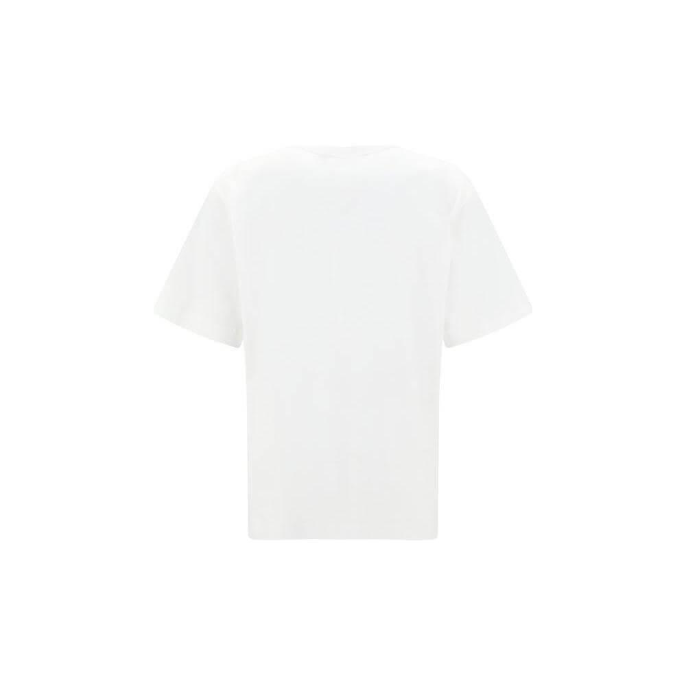 Back view of Dolce & Gabbana logoed T-shirt featuring a ribbed crew neck and monochrome design for versatile styling.