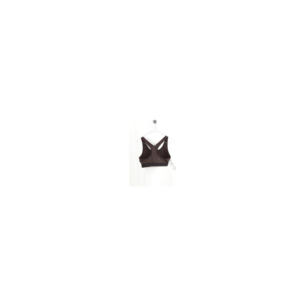 Jil Sander Sport Top with back straps, cropped and stretchy for a snug fit, featuring iconic monogram in dark hue.