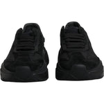 Dolce & Gabbana Black Leather Daymaster Low Top Sneakers Shoes MV6618-41