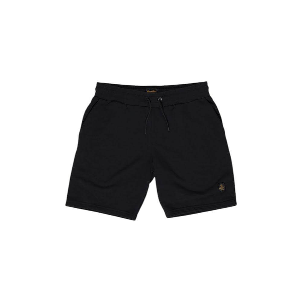 Refrigiwear Men's Bermuda Black Cotton Shorts for Fall/Winter, 61% Cotton, 39% Polyester - Stylish and Comfortable