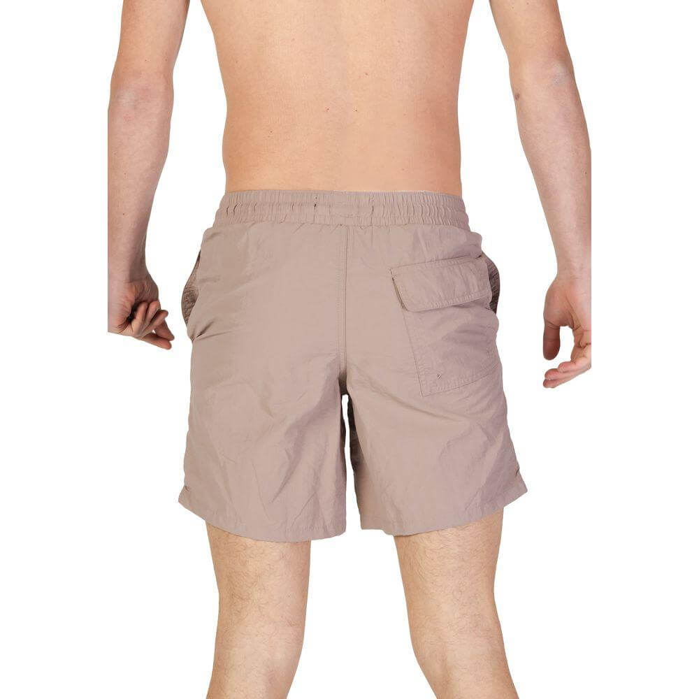 Back view of Lyle & Scott gray nylon men's swimwear from Fall/Winter collection.