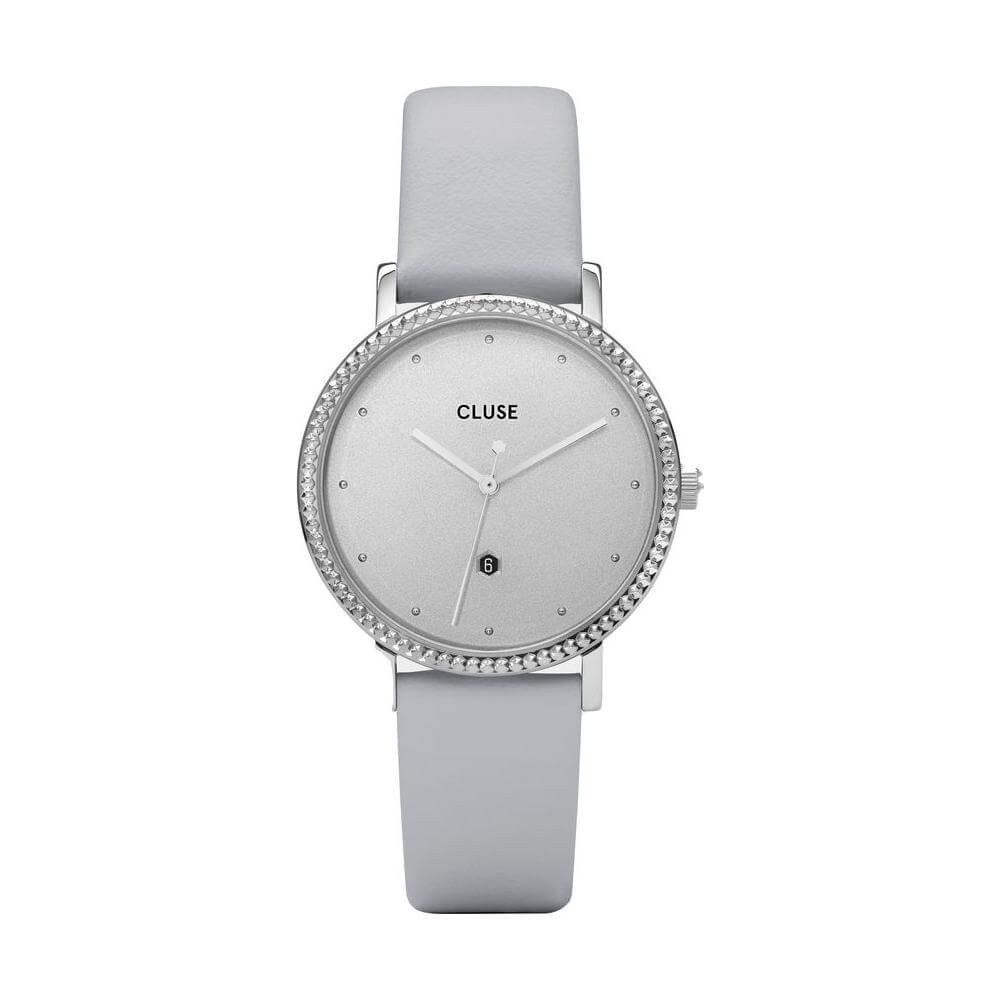 Cluse Gray Leather Watch