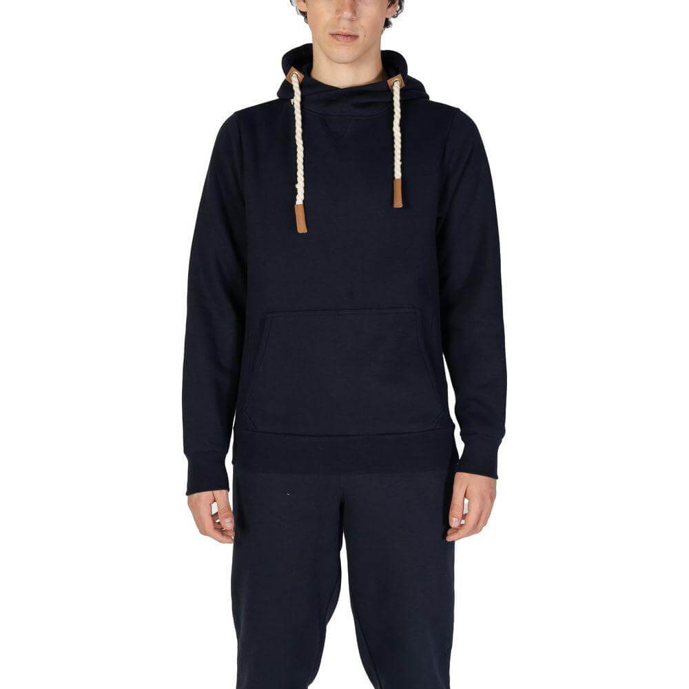 Hydra Clothing blue cotton sweater for men, featuring fall/winter collection, made of 60% cotton and 40% polyester.