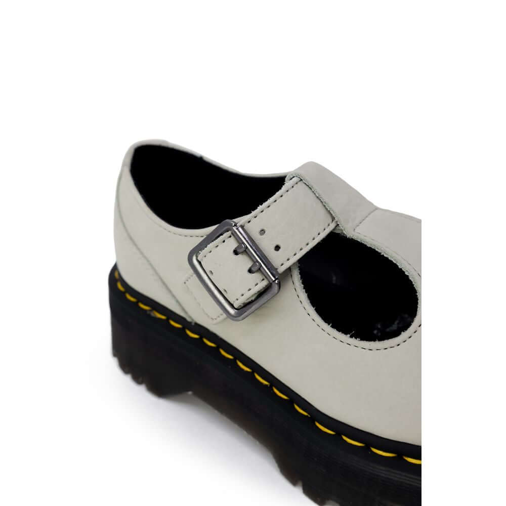 Dr. Martens Green Suede Leather Flat Shoe