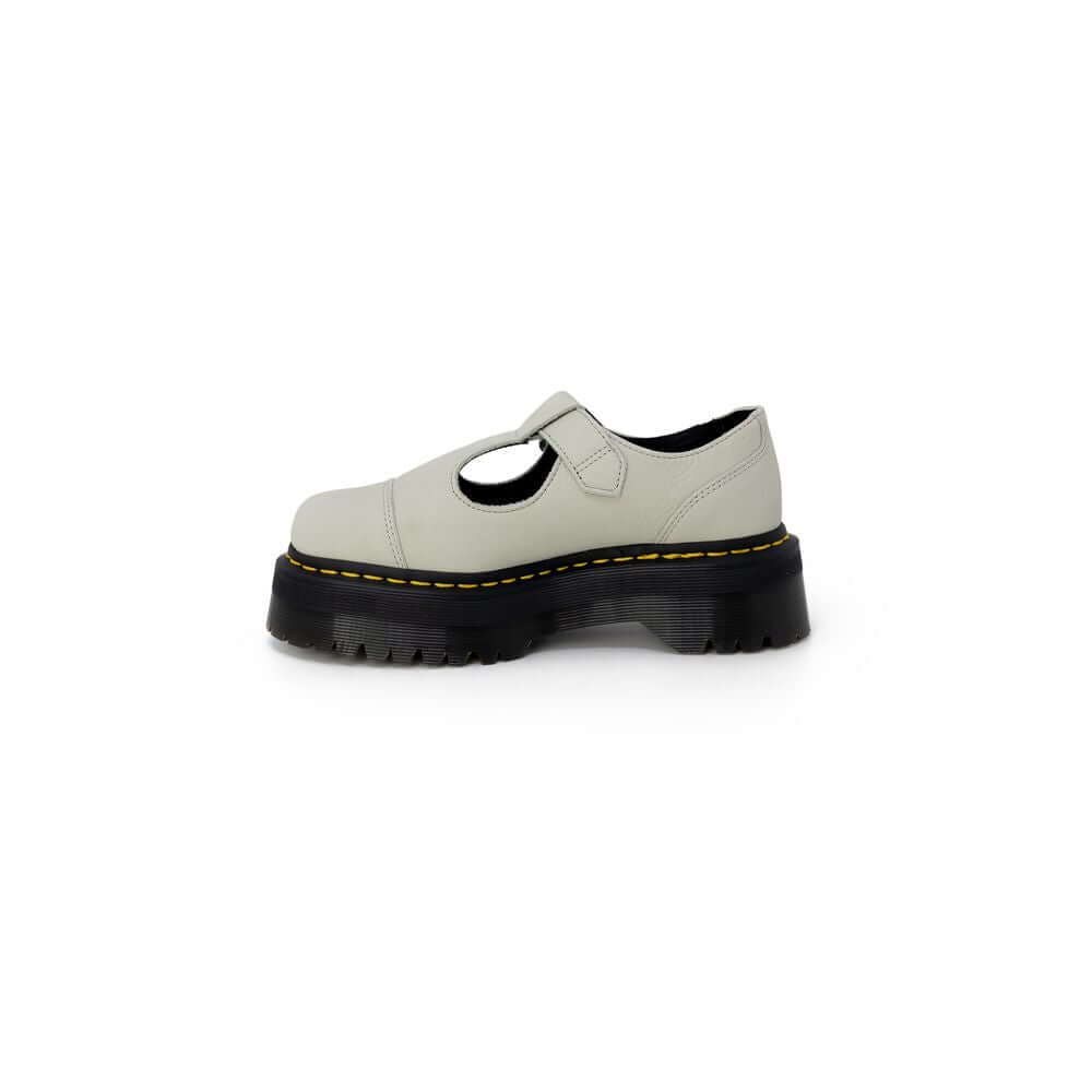 Dr. Martens Green Suede Leather Flat Shoe