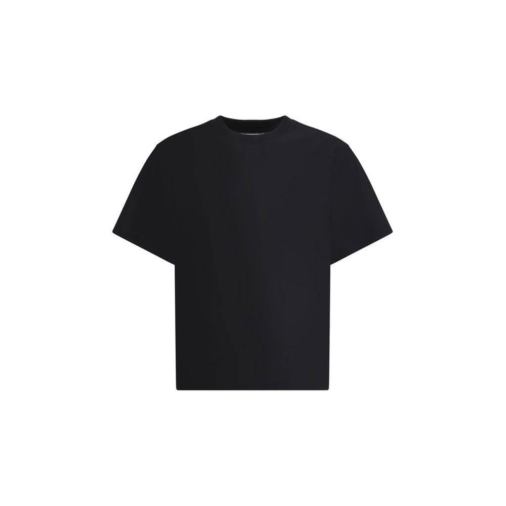 Loulou De Saison Telanto T-shirt featuring minimalist design, tone-on-tone stitched logo, and classic ribbed crew neck.