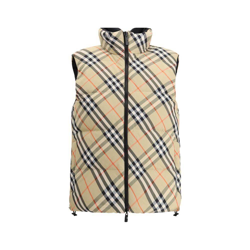 Burberry Reversible Down Vest Burberry Tan