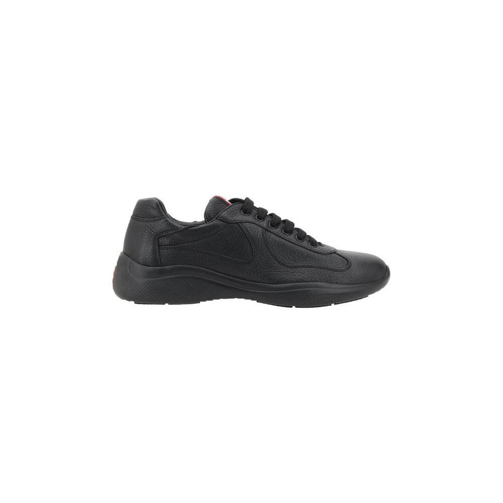 Prada Leather Sneakers Prada Dark Slate Gray