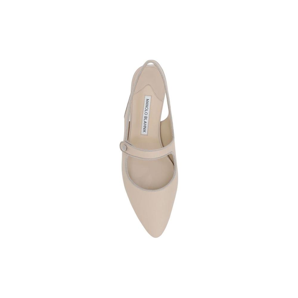 Manolo Blahnik Campariflatsli Ballerinas Manolo Blahnik Gray