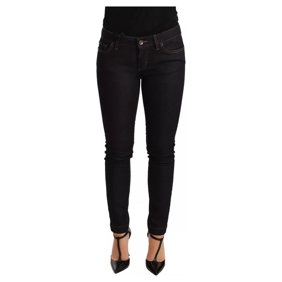 Dolce & Gabbana Blue Cotton Stretch Slim Fit Denim Jeans PAN70854-38
