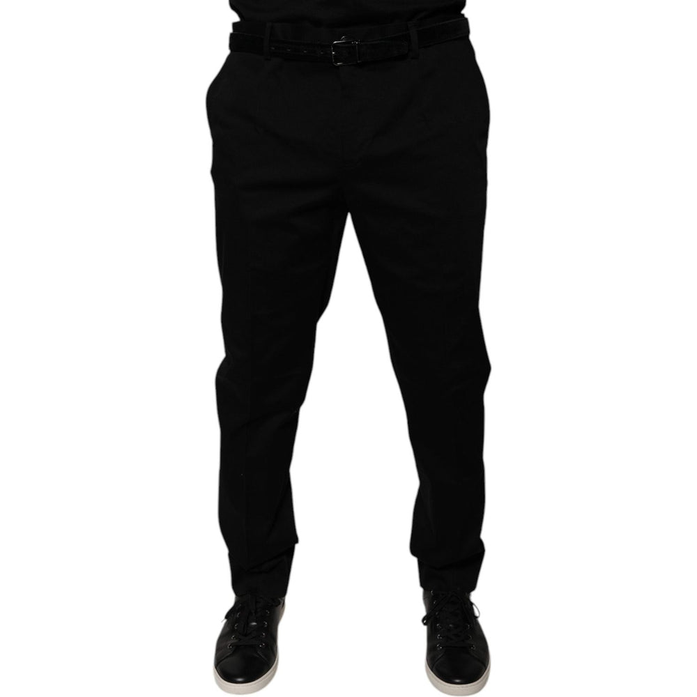 Dolce & Gabbana Black Tapered Formal Dress Pants PAN75851-54