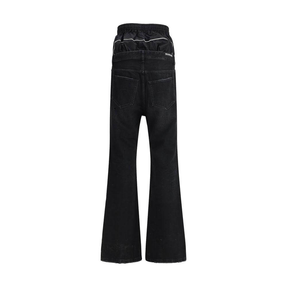 Balenciaga Layered Jeans Balenciaga Black