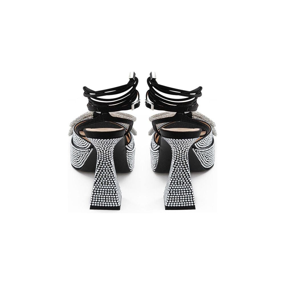 MACH & MACH Chic Black Leather Platforms for Elevated Style MACH & MACH Lavender