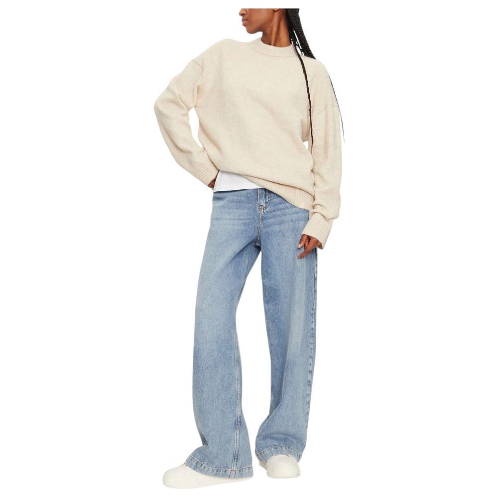 Calvin Klein Jeans Beige Polyester Sweater Calvin Klein Jeans Light Gray