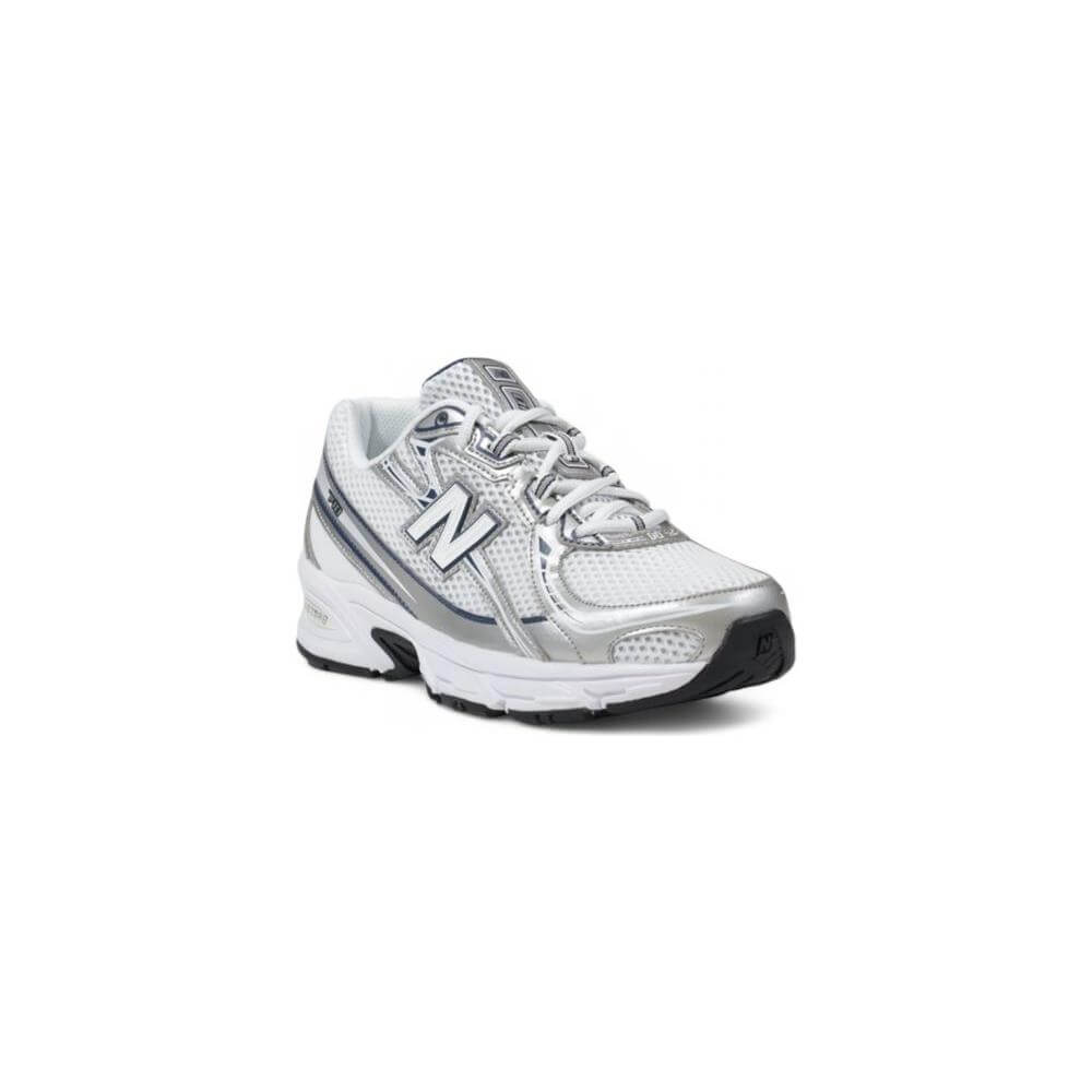 New Balance Blue Artificial Leather Sneaker New Balance Light Gray
