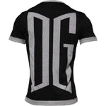 Dolce & Gabbana Black Logo Cotton Crew Neck Men Tee T-shirt TSH90010-44