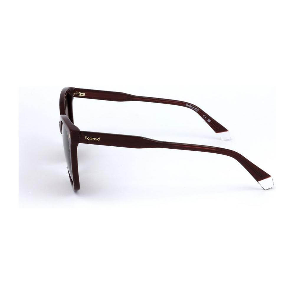 Polaroid Red Acetate Sunglasses Polaroid White Smoke