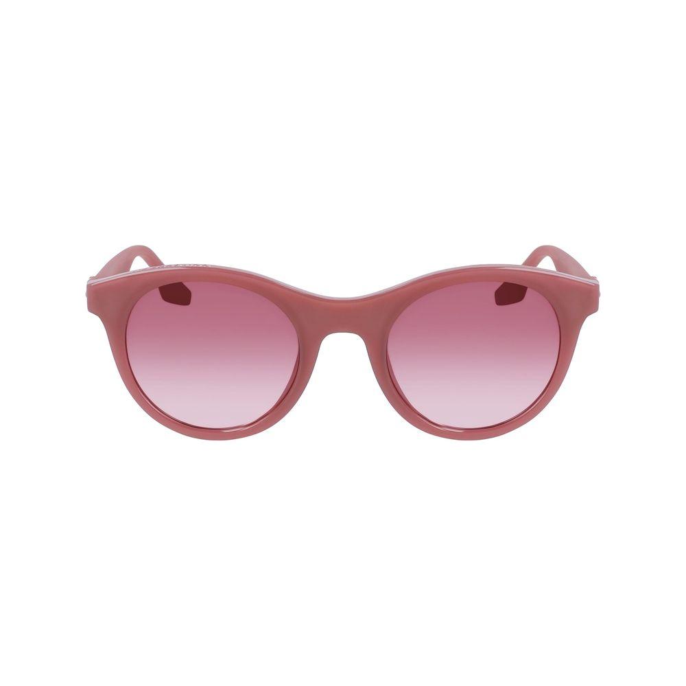 Converse pink multicolor injected sunglasses with round lenses for women, measuring 49/22/140mm.