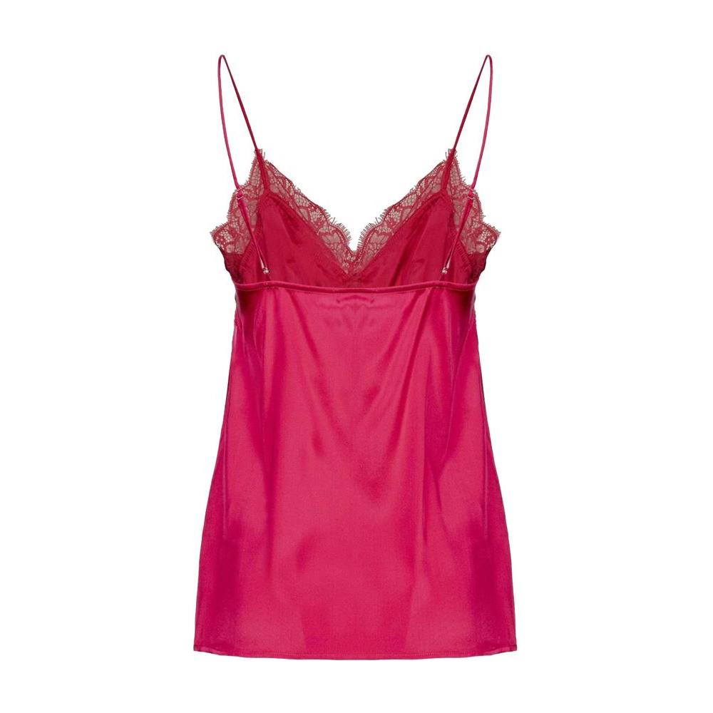 PINKO Fuchsia Silk Tops & T-Shirt