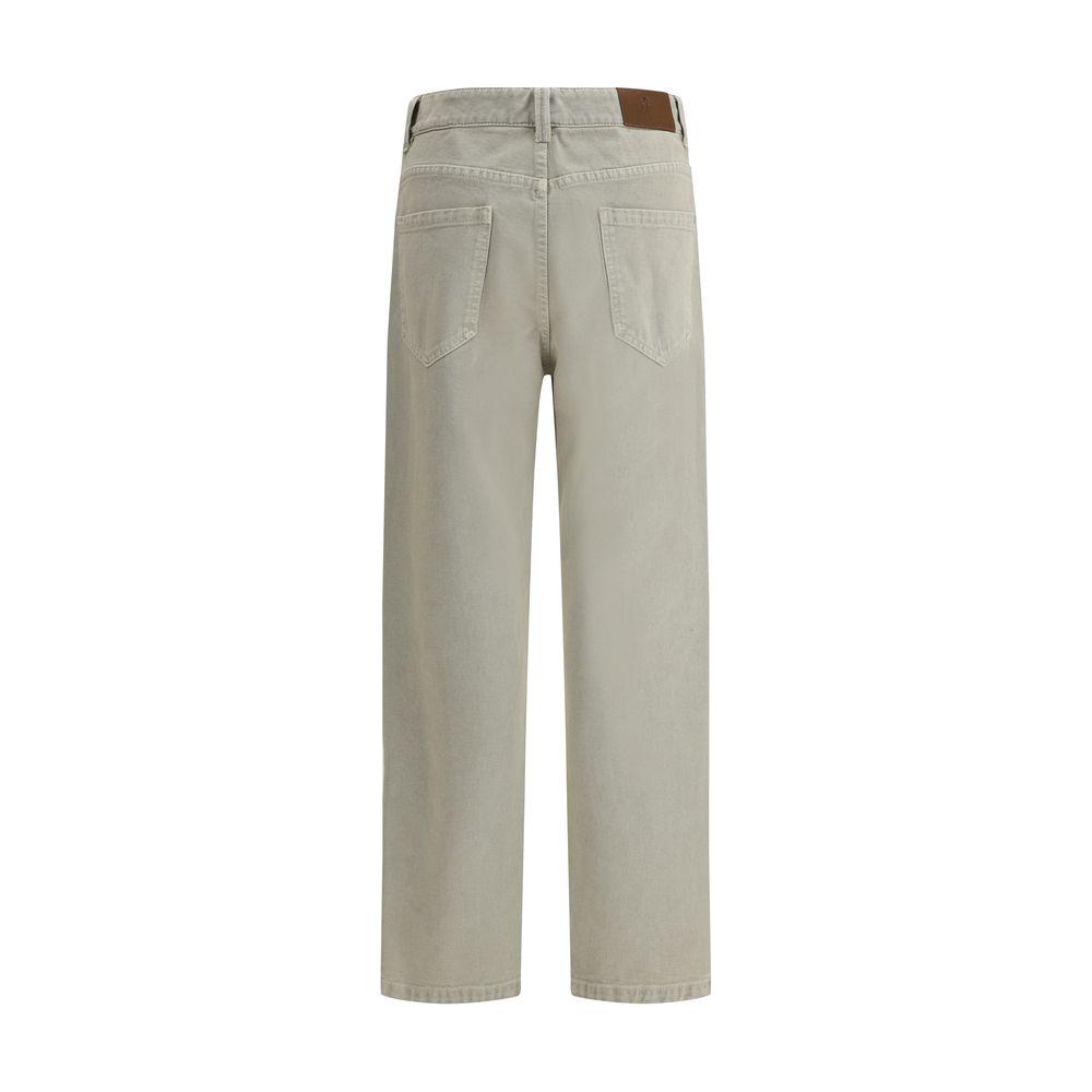 Brunello Cucinelli Straight Dyed Jeans Brunello Cucinelli Dark Gray