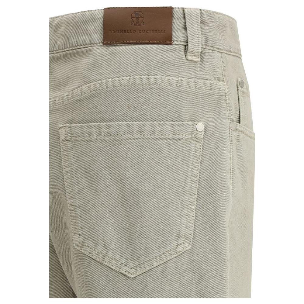 Brunello Cucinelli Straight Dyed Jeans Brunello Cucinelli Dark Gray