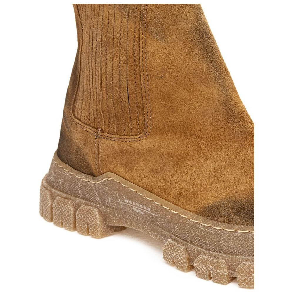 Max Mara Brown Suede Leather Boot