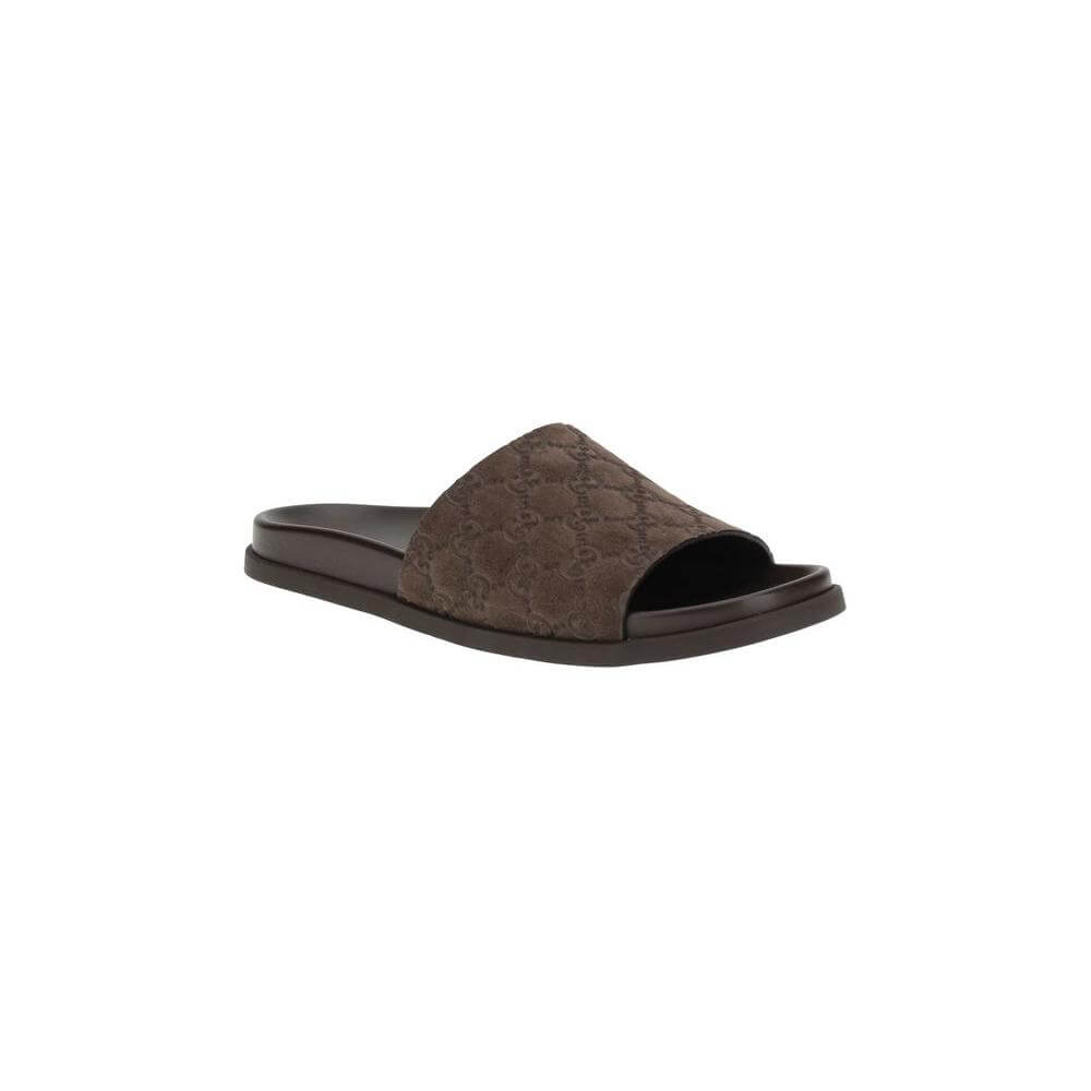 Gucci Slider Sandals Gucci Dark Slate Gray