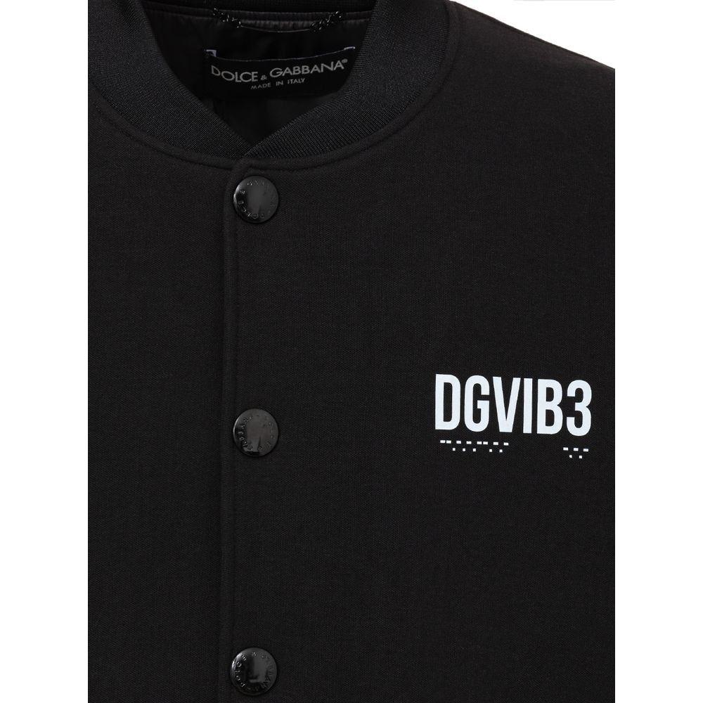 Dolce & Gabbana Black Viscose Jacket Dolce & Gabbana Black