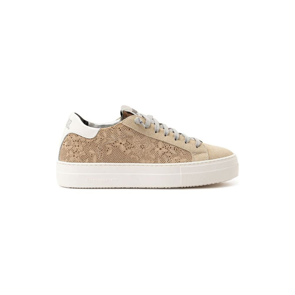 P448 Beige Leather Sneaker P448 Light Gray