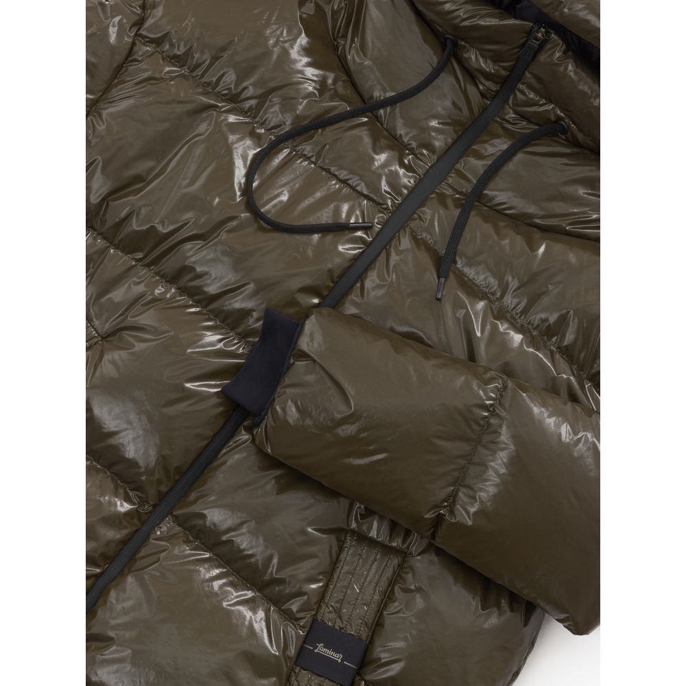 Herno Green Polyamide Jackets & Coat Herno Dark Slate Gray
