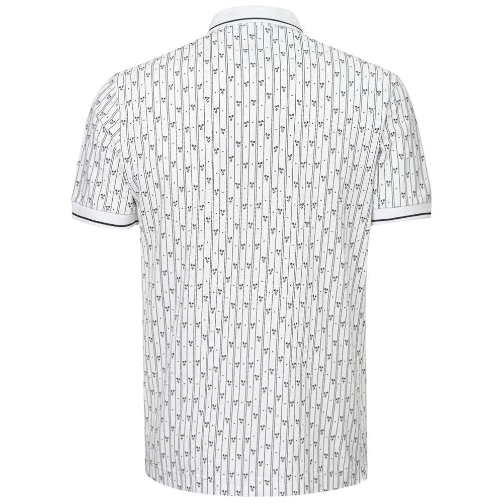 Dolce & Gabbana White Cotton Polo Shirt Dolce & Gabbana Lavender