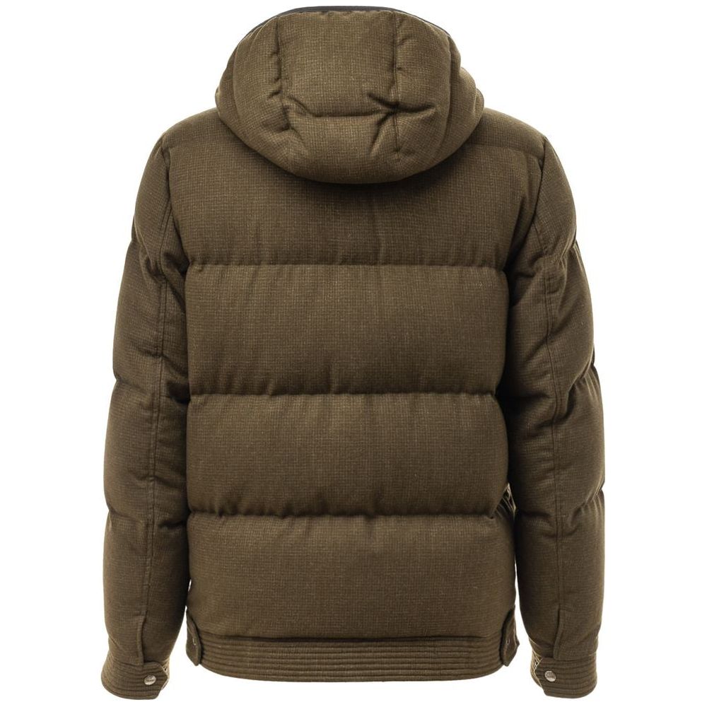 Herno Green Wool Jacket Herno Dark Olive Green