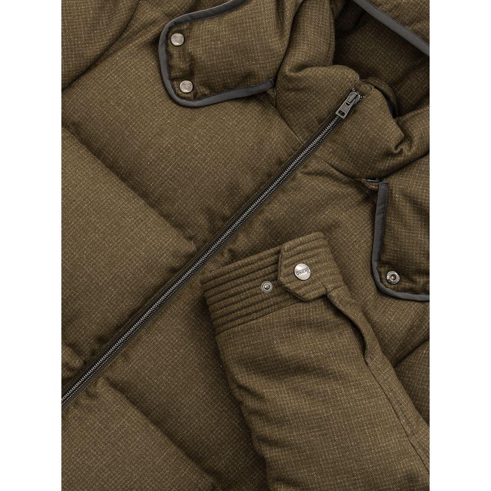 Herno Green Wool Jacket Herno Dark Olive Green