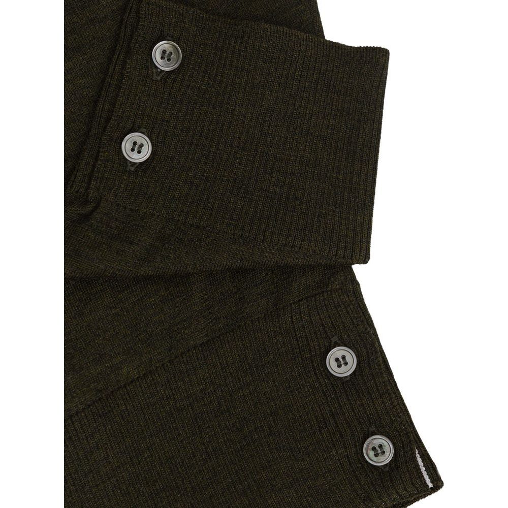 Thom Browne Green Wool Sweater Thom Browne Black