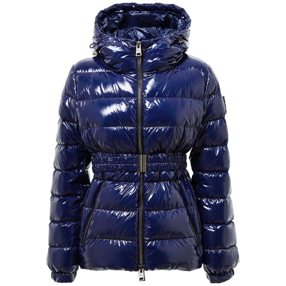 Herno Blue Polyamide Jackets & Coat Herno Midnight Blue