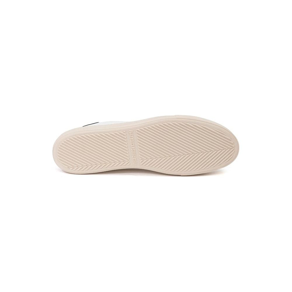 P448 Elevate Your Sneaker Game with All-White Italian Leather Kicks P448 Light Gray
