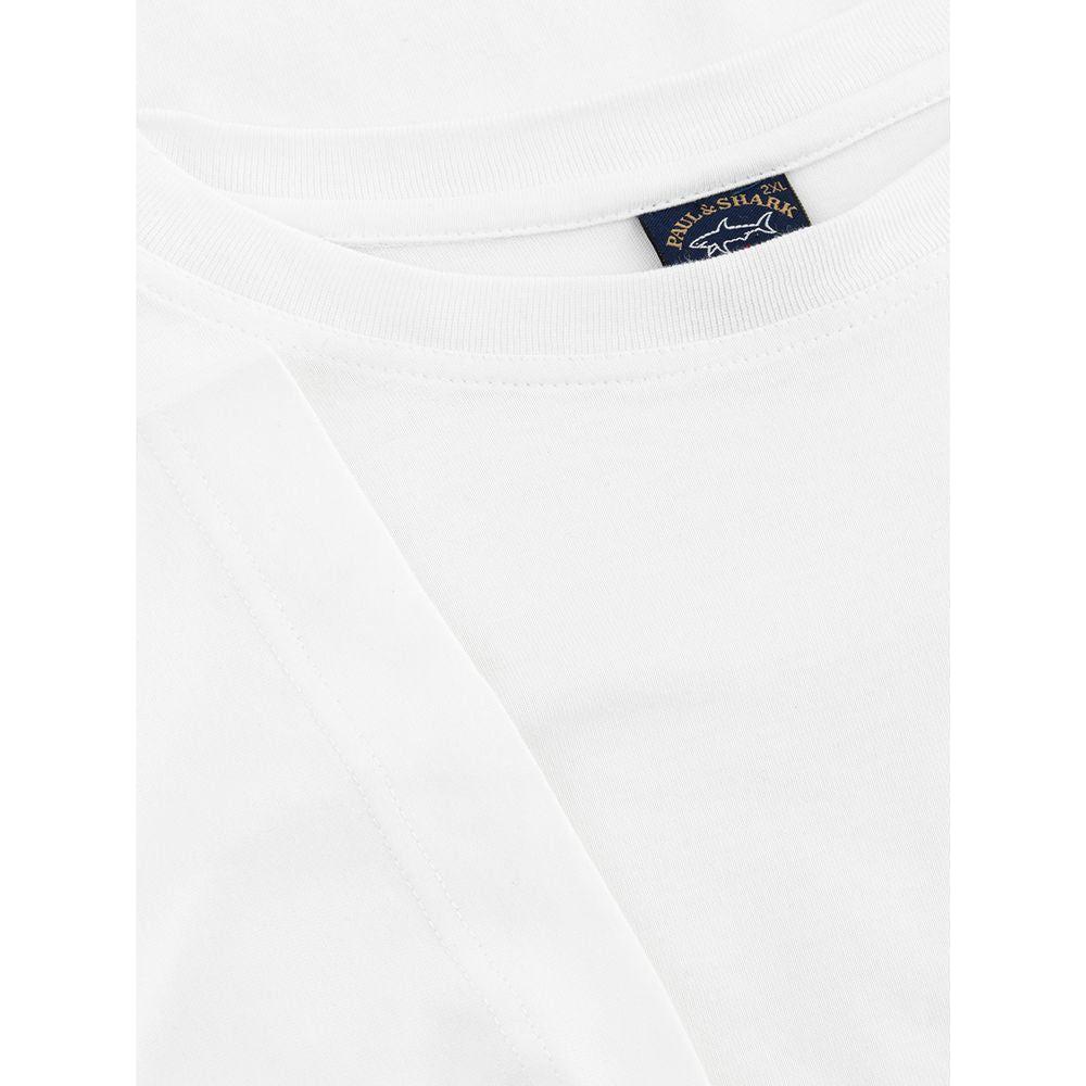 Paul & Shark White Cotton T-Shirt Paul & Shark White Smoke