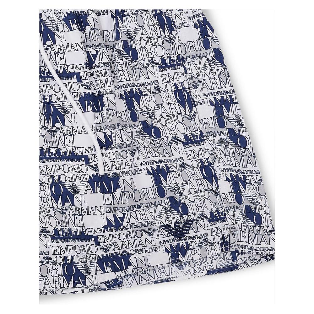 Emporio Armani Elegant White Polyester Swim Shorts Emporio Armani Dark Slate Gray