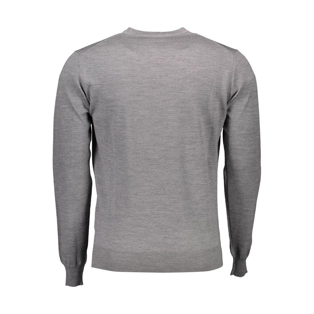 Harmont & Blaine Gray Wool Men Sweater Harmont & Blaine Light Slate Gray