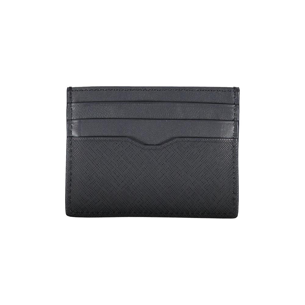 Tommy Hilfiger Blue Leather Men Wallet Tommy Hilfiger Dark Slate Gray